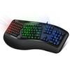 Adesso Tru-Form 150 3-Color Illuminated USB Ergonomic Keyboard AKB-150EB view 3