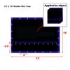XTARPS 12' x 10' Flatbed Truck Tarp - Light Weight Flat Smoke Tarp, Purple view 2