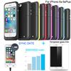 iPhone 6 Charging Case with Tempered Glass Screen Protector and USB Cable (Black) view 1