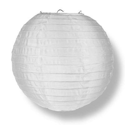 PaperLanternStore.com 14 Inch White Nylon Lantern (10 PACK)