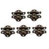 uxcell Vintage Style Box Latch Case Hasp Pad Chest Lock Hook Hinge 5pcs Bronze Tone view 1