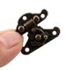 uxcell Vintage Style Box Latch Case Hasp Pad Chest Lock Hook Hinge 5pcs Bronze Tone view 4