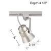 Pro Track Silver 50W GU10 Track Head for Halo Track Systems view 2
