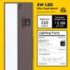 GETINLIGHT 9-Inch 3-CCT LED Under Cabinet Light, Hardwired/Plug-in, Bronze view 2