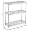 Nexel 798790 (3) Shelf Media Stand Silver Epoxy, 42 x 14 view 2