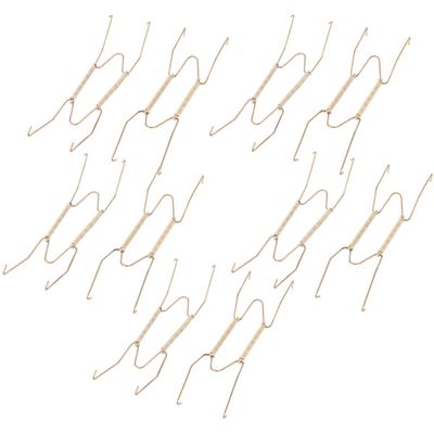 uxcell 10pcs Metal Household W Shaped Pan Plate Holder Wall Hanger 19x5cm