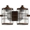 Quorum 5364-2-86 Restoration Two Light Vanity from Ellis Collection in Bronze/Dark Finish, view 1