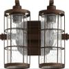 Quorum 5364-2-86 Restoration Two Light Vanity from Ellis Collection in Bronze/Dark Finish, view 3