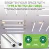 NYLL (Pack of 2 6 ft R17D T12/HO Type A Plug & Play LED Tube (Dual-Sided), Daylight (6000K) Direct Replacement for 85W F72T12/D/HO (Without Rewiring or Modification) Ballast Required! view 2