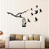 DesignToRefine Vinyl Wall Decal Tree Branch Cage Birds Nature Stickers Large Decor (762ig) Sky Blue view 1