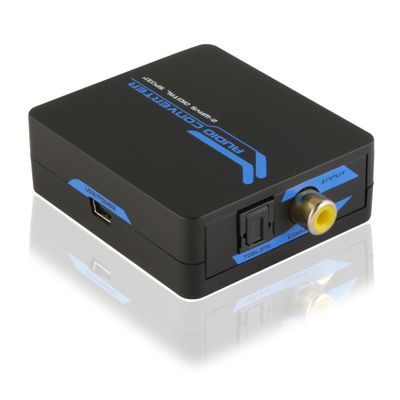 Digital Audio Bi-Directional Converter - RCA Coax to SPDIF Optical Toslink