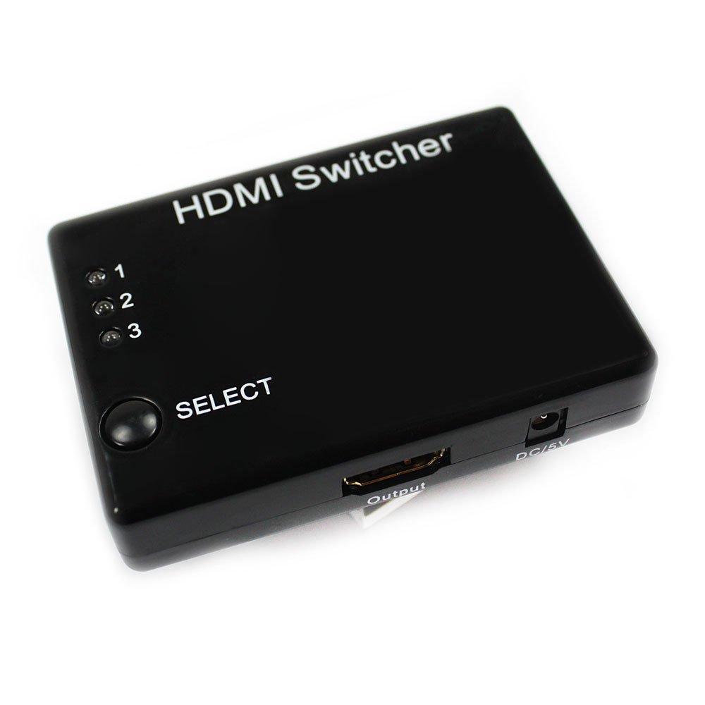 3x1 HDMI Switch with IR Remote