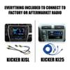Kicker CXA1800.1 Car Audio Sub Amp with 1/0-Gauge Amp Wiring Kit 43CXA18001 view 2
