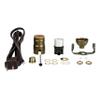 Aspen Creative 21020, Table Lamp Socket Kit in Antique Brass view 1