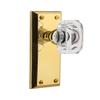 Grandeur 828074 Fifth Avenue Plate Dummy with Baguette Crystal Knob in Polished Brass view 1