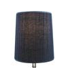 FenchelShades.com Lampshade 13" Top Diameter x 15" Bottom Diameter x 17" Slant Height with Washer (Spider) Attachment for Lamps with a Harp (Pleated Navy) view 3