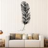 DesignToRefine Vinyl Wall Decal Feather Pen Writer Cabinet Design Stickers Large Decor (815ig) Gold Metallic view 1