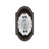 Grandeur 821189 Arc Plate Privacy with Biarritz Crystal Knob in Timeless Bronze, 2.75 view 4