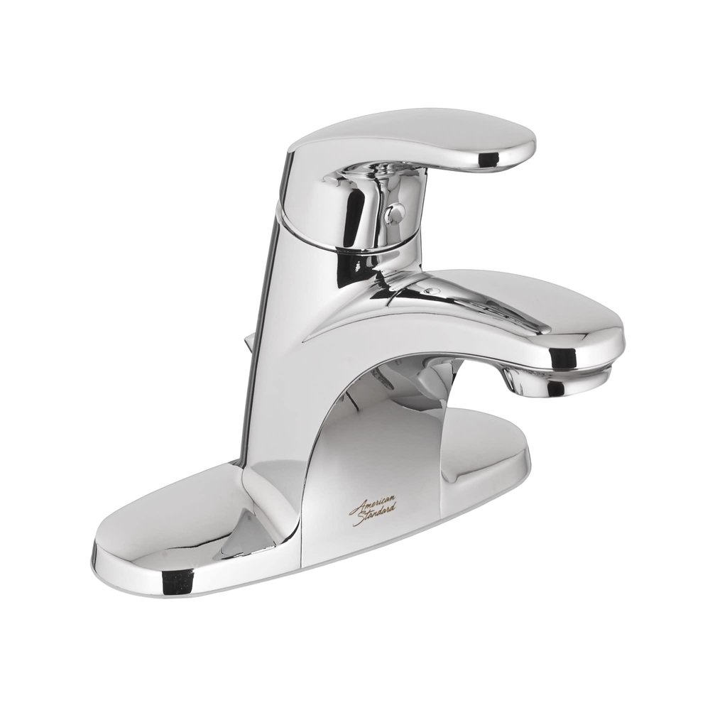 American Standard 7075005.002 Colony Pro 4 inch Centerset Less Drain, Polished Chrome