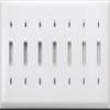 Stamped Steel Smooth White 7 Gang Wall Plate - 7 Standard Toggle Switches view 1