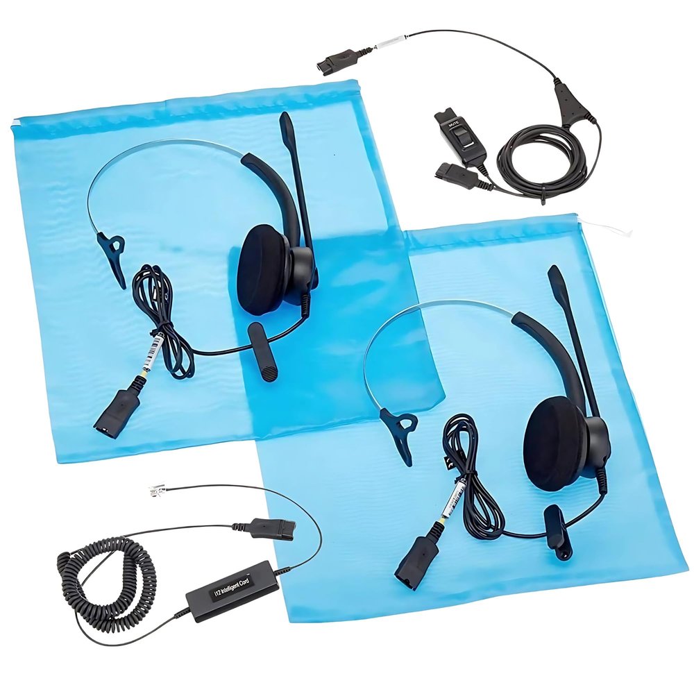 XS 820 Headset Bundle for Training, Coaching, Monitoring, Supervising, Onboarding - Compatible Deskphones Include Avaya, Yealink, Polycom, Cisco, Mitel, Nortel, Toshiba (Mono, Basic Bundle)