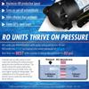 5 Stage with Booster Pump: 50 GPD RO - Complete Home Reverse Osmosis Drinking Water Filtration System view 3