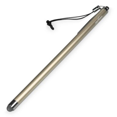 BoxWave Stylus Pen Compatible with Galaxy Tab S 10.5 - EverTouch Slimline Capacitive Stylus, Slim Barrel Capacitive Stylus with FiberMesh Tip - Winter White