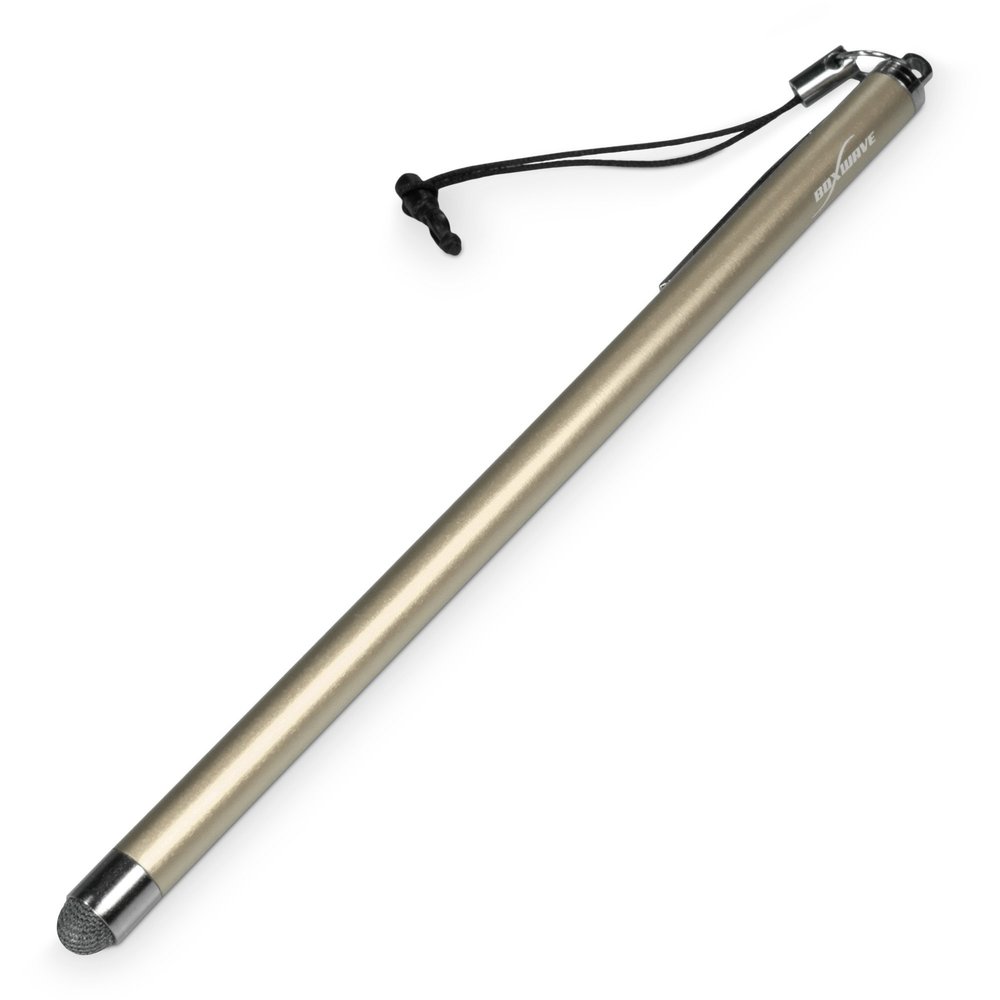BoxWave Stylus Pen Compatible with Galaxy Tab S 10.5 - EverTouch Slimline Capacitive Stylus, Slim Barrel Capacitive Stylus with FiberMesh Tip - Winter White