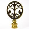 Polished Brass Tree Lamp Finial 2.25" h view 3