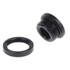 Alphacool G1/4" Bulkhead Connector Fitting, Short Version, Deep Black view 2