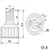 E-Simpo 6-Pack E17 to Gu10 Light Socket Adapter, Ceramic E17 to Gu10 Halogen CFL LED Lampholder Base Converter view 2