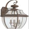 Generation Lighting 8040EN-71 Transitional Three Light Outdoor Wall Lantern from Lighting-Lancaster Collection Dark Finish, Antique Bronze view 1