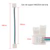 BTF-LIGHTING 10PCS 3Pin 10mm Wide Dual End with 15cm Long Cable LED Strip Solderless DIY Connector Adapter Conductor for WS2811 WS2812B SK6812 LED Flexible Strip Light view 3