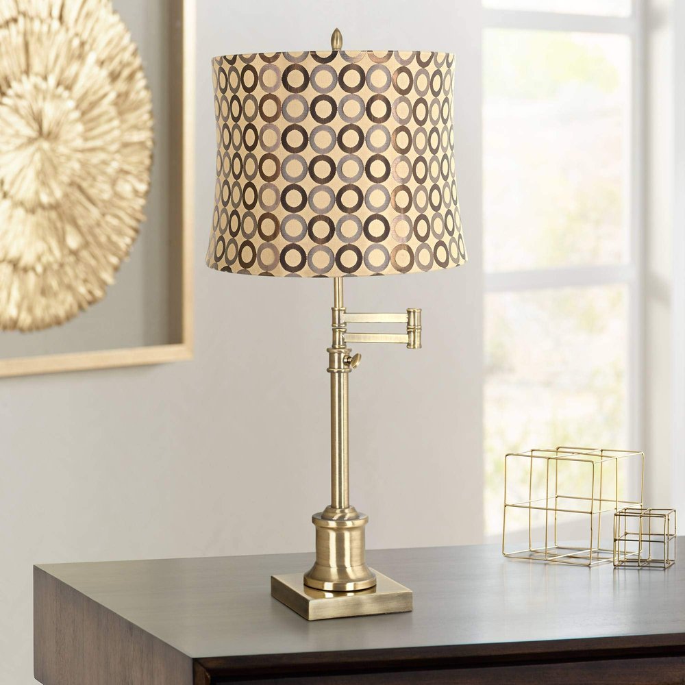 Lighitng 36" Large Desk Lamp Westbury Copper Brass Adjustable Swing