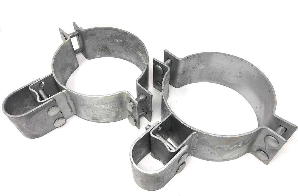 FENCESMART4U Industrial Steel Unfinished Gray Butt Hinges - Gate Frame 1-5/8" or 1-7/8" (2 Sets Pack) (6-5/8")