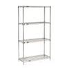 Nexel Quick Adjust Wire Shelving, Chrome, 48x14x63 view 3