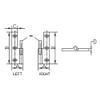 White Water Stainless Take Apart Hinge (2030HS-R - 1-1/2" x 1-1/2", Right) view 3