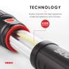 NEBO Slyde+, 300 Lumen LED Flashlight & 200 Lumen Worklight-Black view 3