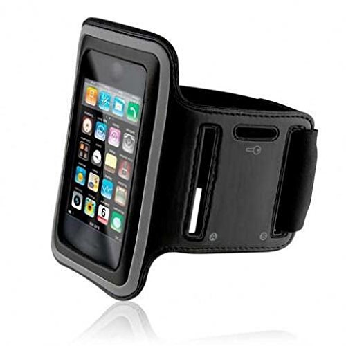 Armband Sports Gym Workout Cover Case Jogging Arrm Strap Band Pouch Neoprene Black for MetroPCS Alcatel Fierce 4 - MetroPCS Alcatel OneTouch Fierce XL - MetroPCS iPhone 6S Plus
