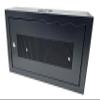 CNAweb 6U 19" Slim SoHo Wall Mount Rack Cabinet Enclosure 6" Depth - Black view 1