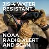 Midland GXT1000AZ GMRS Two-Way Radio (50-Channel, Long Range, 142 Privacy Codes, SOS, NOAA, Rechargeable Nickle Battery, Black/Silver, Single Pack) view 4