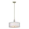 Dolan Designs 1274-09 Three Light Pendant, Pwt, Nckl, B/S, Slvr view 1