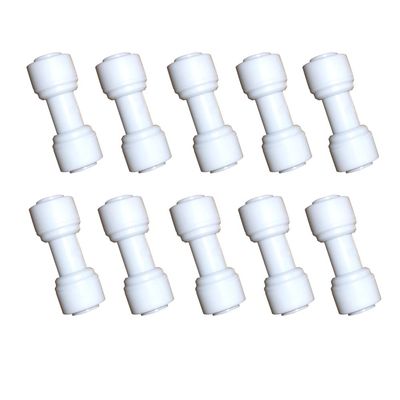 YZMSZ 1/4 inch O.D. Tube Straight Union Quick Connect fittings RO Water Filters set of 10.