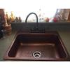 Sinkology SK102-25AC Sinkology Rosa Drop 25" 3-Hole Kitchen Sink, Antique Copper view 2