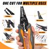 MulWark 3 in 1 Automatic Self Adjusting Wire Stripper/Cutter/Crimper, 8 Inch Multi Pliers For Electrical Wire Stripping, Cable Cutting, Crimping Tool from 8 AWG to 30 AWG view 2