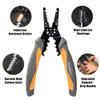 MulWark 3 in 1 Automatic Self Adjusting Wire Stripper/Cutter/Crimper, 8 Inch Multi Pliers For Electrical Wire Stripping, Cable Cutting, Crimping Tool from 8 AWG to 30 AWG view 4
