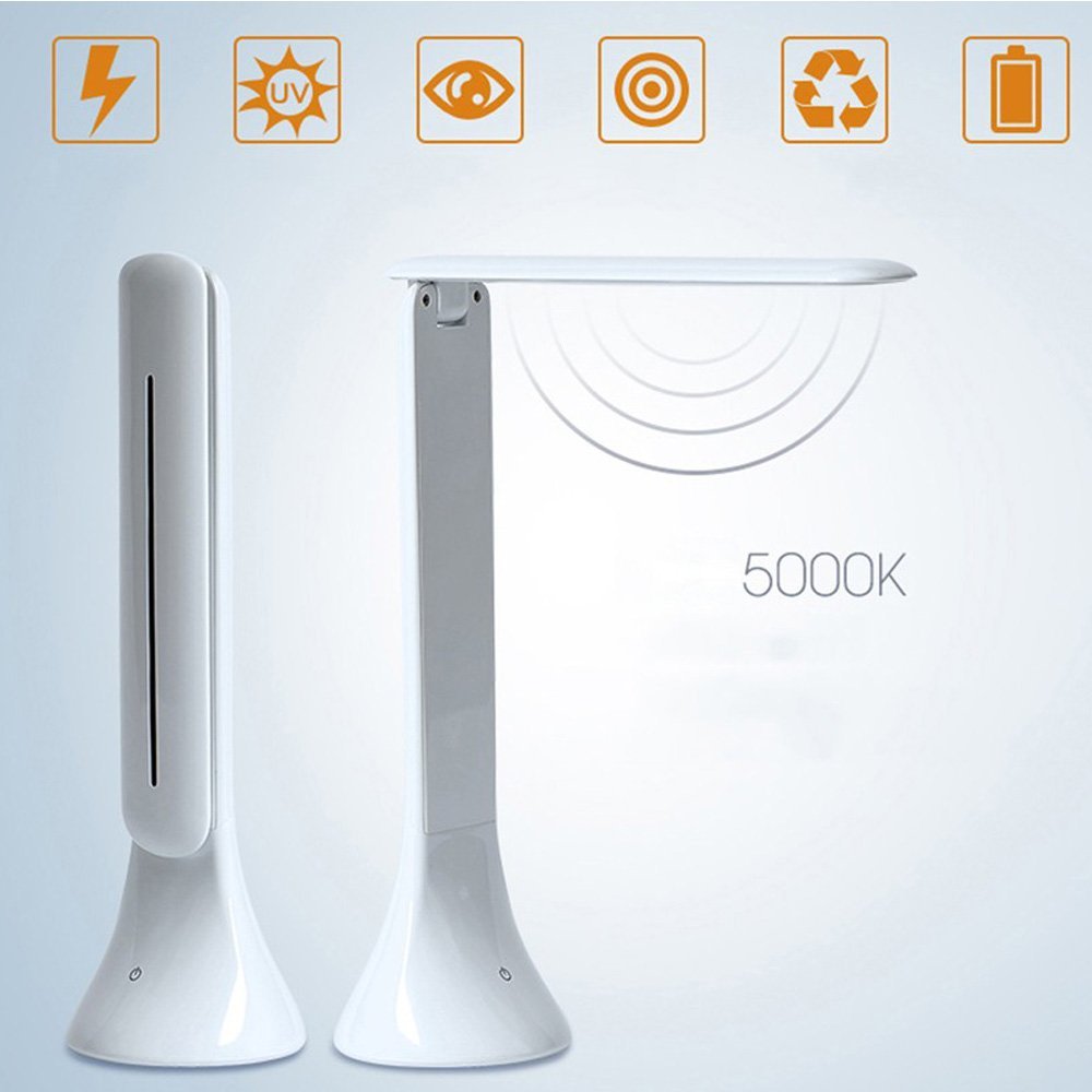 LED Desk Lamp - BANGWEIER Adjustable USB Rechargeable Touch Sensor LED Desk Table Lamp Reading Light