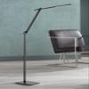 Barrett Adjustable Height Anodized Black Modern LED 53" Tall Floor Lamp view 1