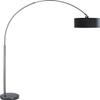 Major-Q 6938bk+rc SH Lighting Adjustable Arching Floor Lamp with Marble Base Black, 40" x 9" x 81", White view 1