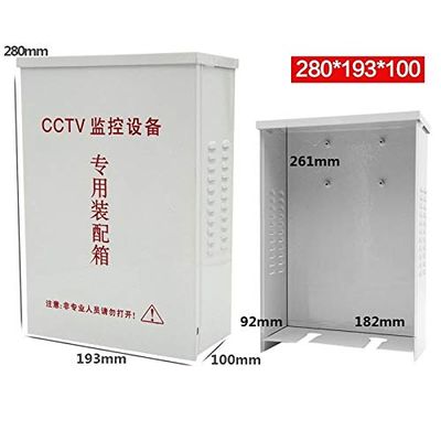 280x193x100mm Outdoor Metal Waterproof Junction Project Box Electrical Wiring Distribution Box